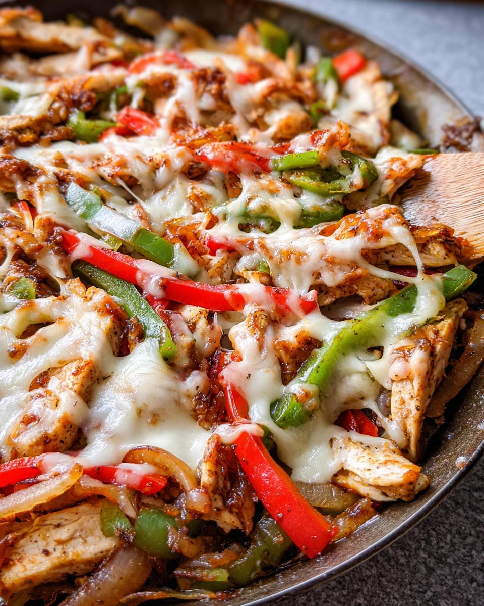 Chicken Cheesesteak Skillet 19 Chicken