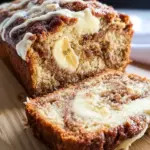 Cream Cheese Cinnamon Swirl Banana Bread