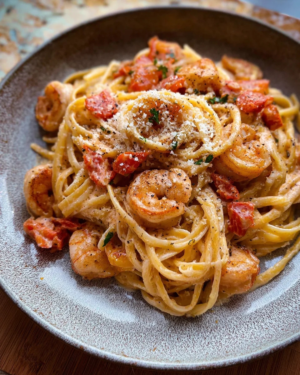 Creamy Cajun Shrimp pasta 20 Creamy