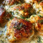 Creamy Oven Baked Chicken Thighs