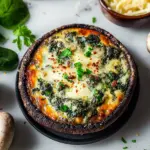 Spinach and Cheese Stuffed Portobello Mushroom